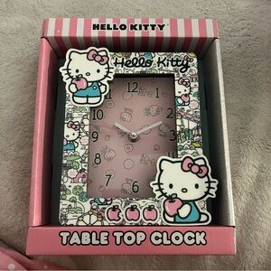 Hello Kitty Pink Table Top Clock